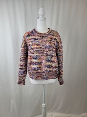 Multicolor Crewneck Knit Sweater